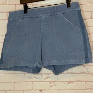 SPANX shorts!!! so flattering! stretchy! like new! Size 1X, chambray blue.